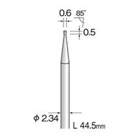 ミニター 超硬カッター ストレートカット φ0.6 BC1321 1本(1個)（直送品）