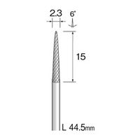 ミニター 超硬カッター ファインクロスカット φ2.3 BC1533 1本(1個)（直送品）