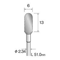ミニター 超硬カッター スパイラルカット φ6 BC1561 1本(1個)（直送品）