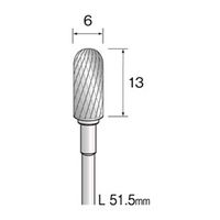 ミニター 超硬カッター クロスカット φ6 BC1562 1本(1個)（直送品）