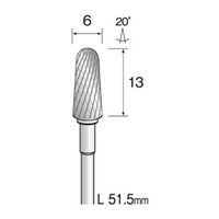 ミニター 超硬カッター クロスカット φ6 BC1572 1本(1個)（直送品）