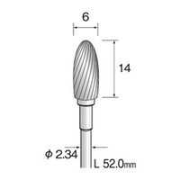 ミニター 超硬カッター スパイラルカット φ6 BC1601 1本(1個)（直送品）
