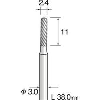 ミニター 超硬カッター スパイラルカット φ2.4 BC2021 1本(1個)（直送品）