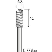 ミニター 超硬カッター スパイラルカット φ4.8 BC2024 1本(1個)（直送品）