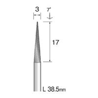 ミニター 超硬カッター スパイラルカット φ3 BC2103 1本(1個)（直送品）