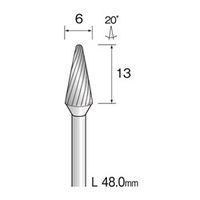ミニター 超硬カッター スパイラルカット φ6 BC2144 1本(1個)（直送品）
