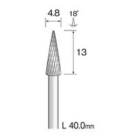 ミニター 超硬カッター クロスカット φ4.8 BC2154 1本(1個)（直送品）
