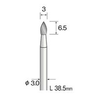 ミニター 超硬カッター スパイラルカット φ3 BC2221 1本(1個)（直送品）