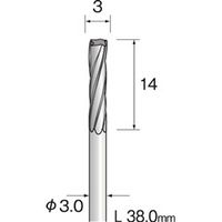 ミニター 超硬カッター アルミカット φ3 BC2401 1本（直送品）