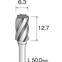 ミニター 超硬カッター アルミカット φ6.3 BC2402 1本（直送品）
