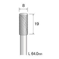 ミニター 超硬カッター スパイラルカット φ8 BC4104 1本(1個)（直送品）