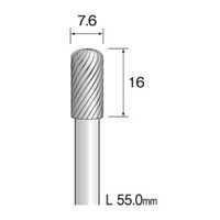 ミニター 超硬カッター スパイラルカット φ7.6 BC4143 1本(1個)（直送品）