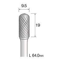 ミニター 超硬カッター スパイラルカット φ9.5 BC4144 1本(1個)（直送品）