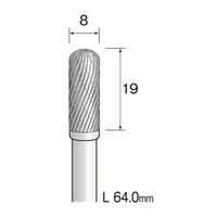 ミニター 超硬カッター クロスカット φ8 BC4154 1本(1個)（直送品）