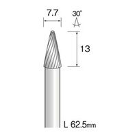 ミニター 超硬カッター スパイラルカット φ7.7 BC4182 1本(1個)（直送品）