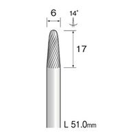 ミニター 超硬カッター スパイラルカット φ6 BC4262 1本(1個)（直送品）