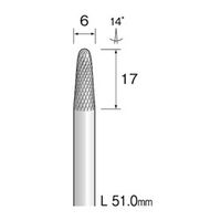 ミニター 超硬カッター クロスカット φ6 BC4272 1本(1個)（直送品）