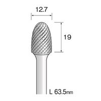 ミニター 超硬カッター クロスカット φ12.7 BC4355 1本(1個)（直送品）