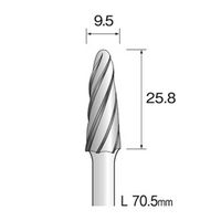 ミニター 超硬カッター アルミカット φ9.5 BC5123 1本(1個)（直送品）