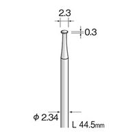 ミニター スチールカッター ストレートカット φ2.3 BS1071 1袋(10個)（直送品）