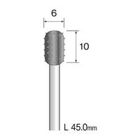 ミニター スチールカッター 非金属用 粗切削 φ6 BS1512 1袋（10個）（直送品）