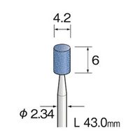 ミニター ブルー砥石 WA #120 φ4.2 CA1031 1袋(10本)（直送品）