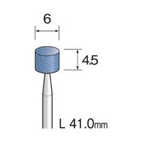 ミニター ブルー砥石 WA #120 φ6 CA1032 1袋(10本)（直送品）