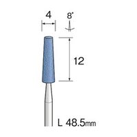 ミニター ブルー砥石 WA #120 φ4 CA1035 1袋(10本)（直送品）