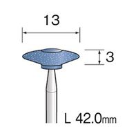 ミニター ブルー砥石 WA #120 φ13 CA1045 1袋(10本)（直送品）