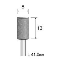 ミニター グレー砥石 A/WA #60 φ8 CA3145 1袋(10本)（直送品）