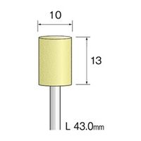 ミニター イエロー砥石 WA #80 φ10 CA3187 1袋（10本）（直送品）