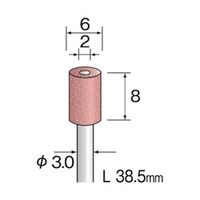 ミニター SPピンク砥石 #180 φ6 CA3361 1袋(10本)（直送品）