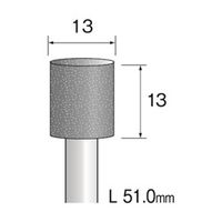 ミニター グレー砥石 A/WA #60 φ13 CA6144 1袋（10本）（直送品）