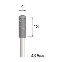 ミニター 研削用ゴム砥石 WA ミディアム #180 φ4 DB2023 1袋(10本)（直送品）