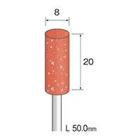 ミニター 研削用ゴム砥石 WA ミディアム #80 φ8 DB2041 1袋(10本)（直送品）