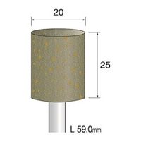 ミニター 研削用ゴム砥石 WA ミディアム #120 φ20 DB4422 1袋(5本)（直送品）