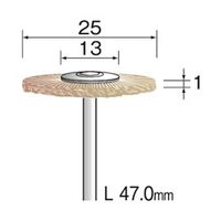 ミニター 毛ブラシ ホイール 山羊毛 ソフト φ25 FC1144 1袋(10個)（直送品）