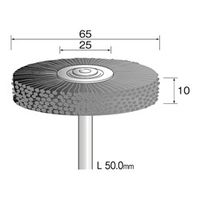ミニター C砥粒入りナイロンブラシ ホイール #240 φ65 FC2743 1本(1個)（直送品）