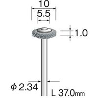 ミニター 金属ブラシ ホイール ステンレス φ10 FC5201 1袋(10本)（直送品）