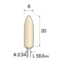 ミニター フェルトバフ ソフト φ6 GA1031 1袋(10個)（直送品）