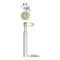 ミニター　ビトリファイドダイヤモンドバー　＃170　φ3　　JA1204　1本　　（直送品）