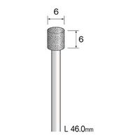 ミニター ハイセラミックダイヤモンドバー #170 φ6 JA1314 1本（直送品）