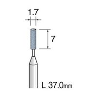 ミニター　精密砥石　ＳＡ砥粒　＃320　φ1．7　　JA3013　1袋（10本入）　　（直送品）