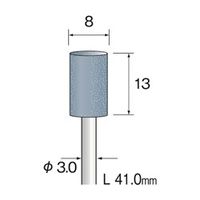 ミニター　精密砥石　ＳＡ砥粒　＃100　φ8　　JA3019　1袋（10本入）　　（直送品）