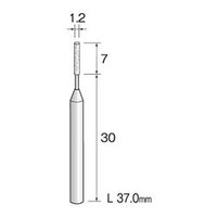 ミニター 精密砥石 WA砥粒 #320 φ1.2 JA3102 1袋(5本)（直送品）