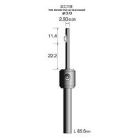 ミニター ストレートホールバー ハイスブレード φ3 KA4002 1本(1個)（直送品）