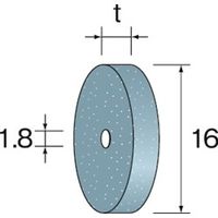 ミニター AC砥石ホイール #100 φ16×3 NA1702 1パック(10個)（直送品）