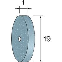 ミニター AC砥石ホイール #100 φ19×3 NA1712 1パック(10個)（直送品）