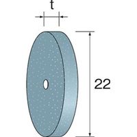 ミニター AC砥石ホイール #100 φ22×3 NA1722 1パック(10個)（直送品）