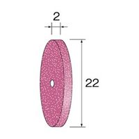 ミニター 研磨ゴム砥石ホイール WA ハード #320 φ18×2 NA2712 1パック(10個)（直送品）